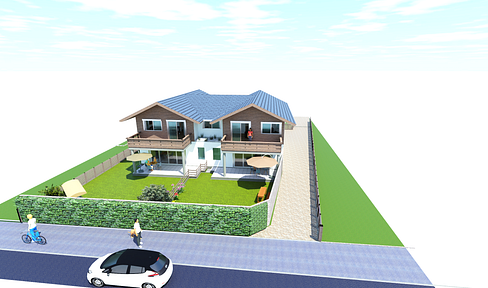 Living with a mountain backdrop – solidly built, a home for life.