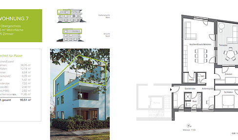 Exklusives Penthouse mit 3,5 Zimmern und Erstbezug in Langenau