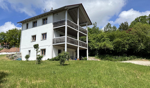 Seeblick-KfW 40 Effizienz-freistehendes Einfamilienhaus-Massivholz-Fränkisches Seenland