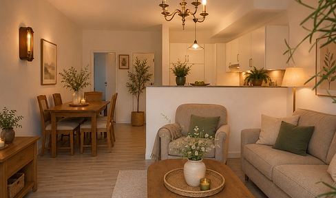 Attraktive 2-Zimmer-Wohnung mit Terrasse in ruhiger Lage