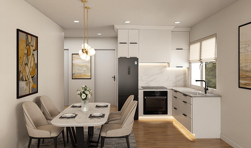 New construction, first occupancy in 2026 | Modern 2-room apartment with balcony | Fitted kitchen | Elevator.