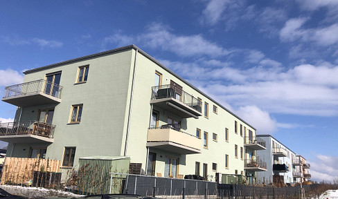 Bright apartment with balcony, idyllic view of the countryside