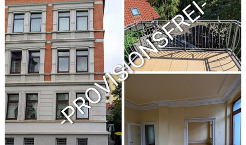 5-room apartment close to the city center on the 2nd floor with balcony, stucco and parquet flooring - commission-free