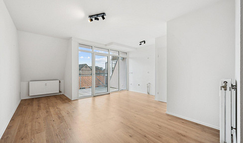 *Free of commission* freshly renovated 1-room apartment in St.Tönis with underground parking space