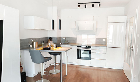 1-room apartment fully furnished like new - large south-facing loggia