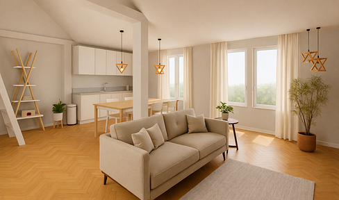 Exklusive 2,5-Zimmer-Neubau-Dachgeschosswohnung mit Panoramablick über Dortmund (DG-Ausbau mit AfA)