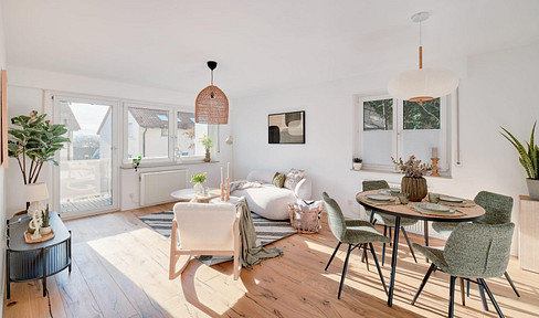 Free of commission, move in immediately, bright 3 room apartment in popular location Neu-Ulm / Offenhausen