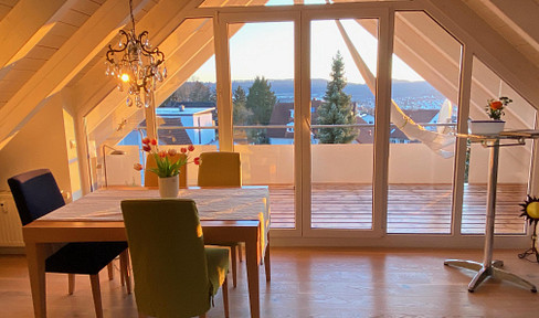 RESERVED: Fantastic 3 1/2 room apartment on the top floor in a preferred suburban location