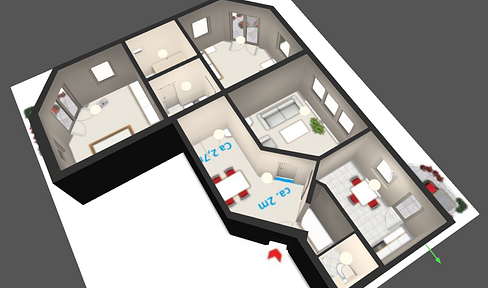 3 Zimmer Wohnung, 3 Balkone, 2 WC´s, 2 Stellplätze 1 Hobbykeller, 1 Abstellraum - Dein Traum? 💭