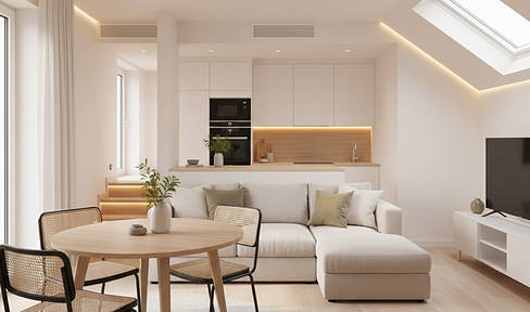 Newly built 2-room apartment with maisonette in Stade - first occupancy!