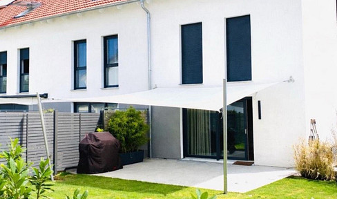 Modern end-terrace house built in 2021 near the edge of a field in Rottenburg/Ergenzingen WITHOUT A BROKER