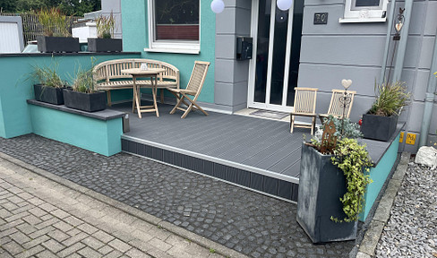Free of commission! Terraced corner house in cul-de-sac | large garden | 20 min. to Düsseldorf