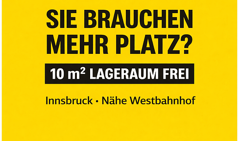 Barrier-free storage area/storage room 10 m² in Innsbruck - near Westbahnhof