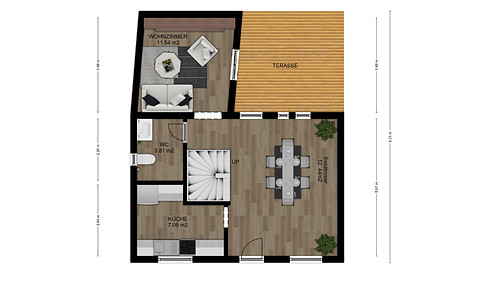 Zentraler Wohntraum: 3,5 Zimmer Haus - Schnurrviertel