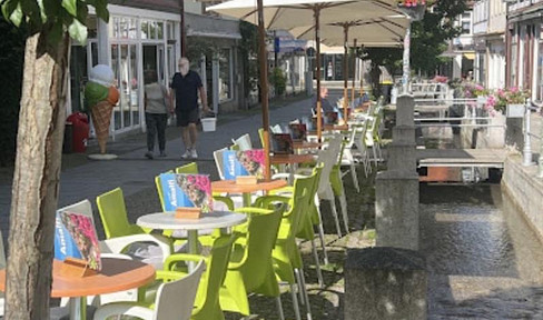 Ice cream parlor for rent - top location - well established - fully furnished