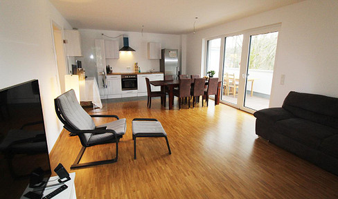 Bright and modern ground floor apartments (efficiency house) with balcony in Overath OT Immekeppel
