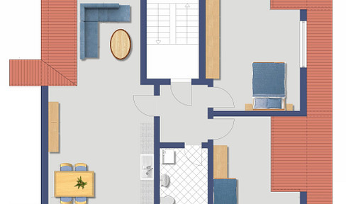 4 room new-build apartment with living room ventilation and air conditioning