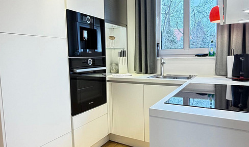 Exceptional living 2-R- gallery furnished with roof terrace dream kitchen elevator and underground parking !