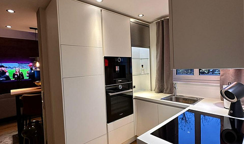 Exceptional living 2-R- gallery furnished with roof terrace dream kitchen elevator and underground parking !