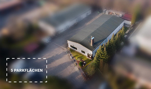 Warehouse / production hall (heatable) with offices and parking spaces for rent in Tostedt