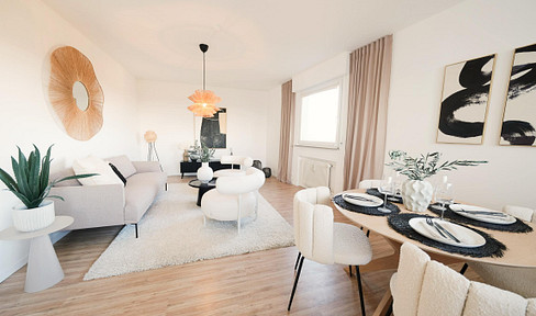 Sofort einziehen und wohlfühlen! Frisch sanierte 3-Zimmer Wohnung mit Panorama-Blick!