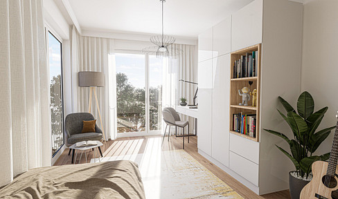 Neubau: Vollmöbliertes Studenten Studio mit Küche + Bad + Fitnessraum + Garten ***Erstbezug***