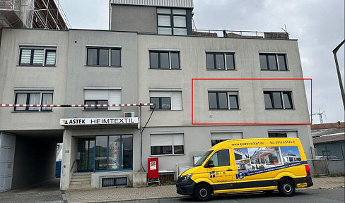 Helle Bürofläche (88 m²) in Fürth – 2 große Büros, Teeküche, Top-Anbindung, provisionsfrei