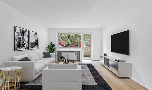 Newly renovated 2nd room apartment with 2 balconies!