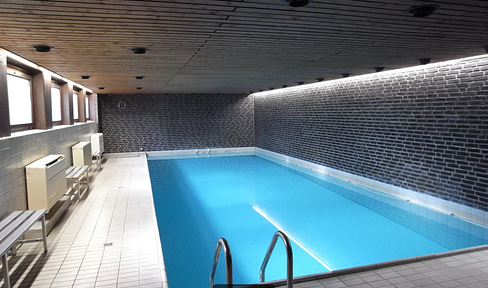 Furnished 1-room apartment, temporary for 1 year, 5 min from the Alster, sauna/swimming pool
