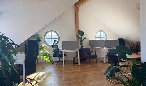 Coworking desk, directly on the Rhine River – a quiet workspace in Konstanz.