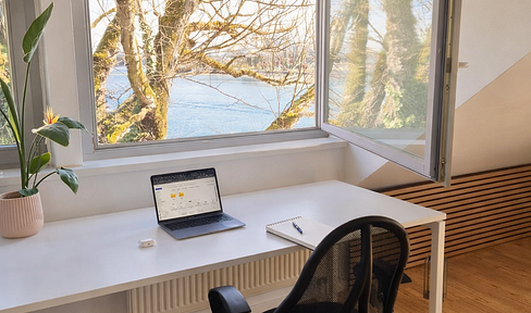 Co-working desks with lake view or own individual office in the Bleiche (200€-400€)