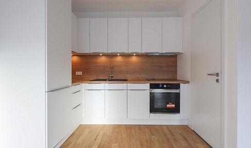 2 Zimmer Luxus - Einbauküche + Parkett, Neubau - vom Eigentümer
