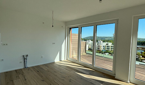 Donaublick vom eigenen Balkon genießen-lichtdurchflutete 2-Zimmer Wohnung mit Terrasse in 1190 Wien