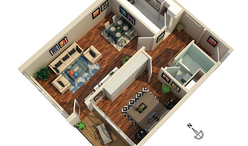 Bright, two-room apartment with a balcony in Erftstadt-Liblar. +++NO COMMISSION+++