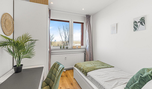 Renovated room in a shared apartment with 5 people.