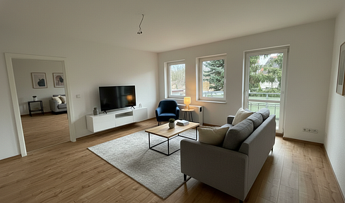 Spacious 2-room apartment with a garden, located on the ground floor in Schkeuditz.