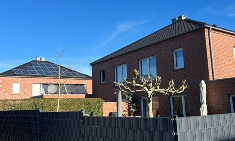 Semi-detached house in a new development area.