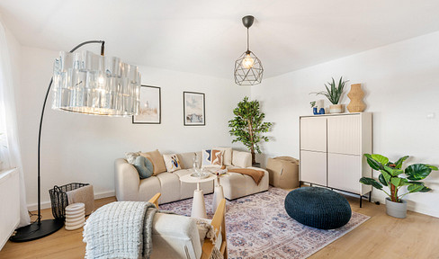 Newly renovated: Bright 3-room apartment in Walldürn, with a sunny balcony and a separate kitchen.