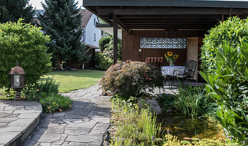 Wood and natural stone – A home with character.