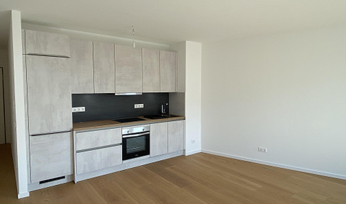 Brand new 2-room apartment with fitted kitchen and a large balcony, located near the Seelhorster Forst (Bemerode) forest.