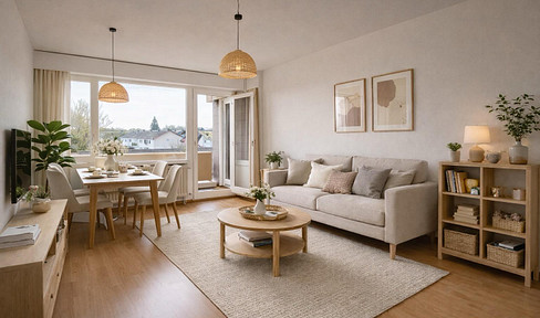 Schöne 3,5-Zimmer-Wohnung mit zwei Balkonen und neuer EBK in Mosbach-Waldstadt