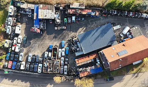 Certified car recycling facility for rent.