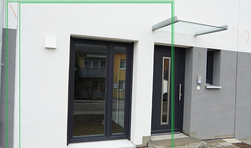 Exklusive 1-Zi. Neubau Wohnung: Parkett, Fußbodenheizung, EBK, Garten & extrem niedrige Nebenkosten