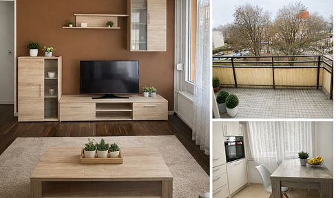 Fully furnished 2-room apartment with balcony – immediately available.