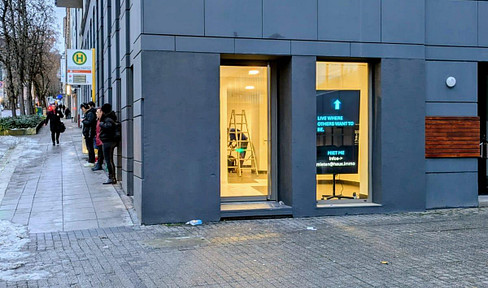 Maximum visibility and frequency - 210 m² of commercial space in Stuttgart-West.