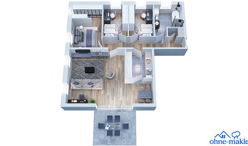 Modern living, ideal for private residents or investors (securing a 5% depreciation allowance).