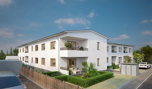 New multi-family building near Hengersberg, built to KfW 55 standard, KfW financing available.