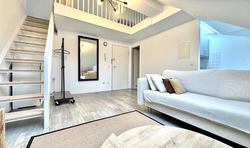 Furnished dream apartment with parking space in an underground garage, located on the Leineinsel.