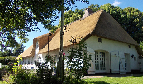 Dream home with a thatched roof, Frisian-style house, detached house, or vacation home, located in 25917 Stadum.