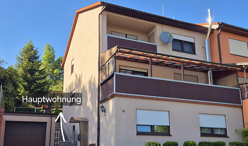 House with no encumbrances, featuring a separate apartment and a garden.